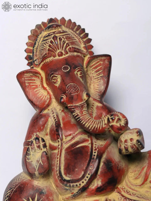 11" Lord Ganesha Resting in Blessing Gesture