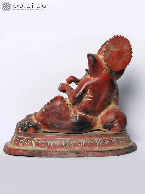 11" Lord Ganesha Resting in Blessing Gesture