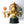 18" Brass Chaturbhuja Venugopal (Krishna) Bust on Wooden Base