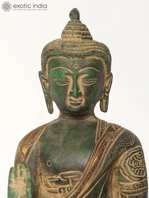 Tibetan Buddhist Preaching Buddha | Brass Statue