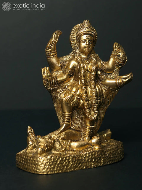 5" Maa Kali Brass Sculpture
