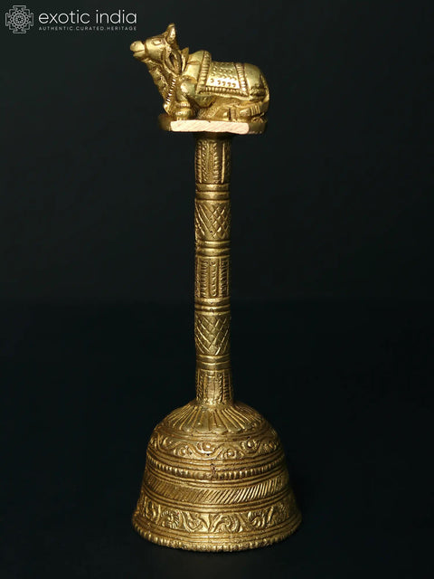 6" Brass Hindu Ritual Bell