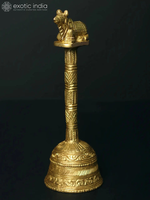 6" Brass Hindu Ritual Bell
