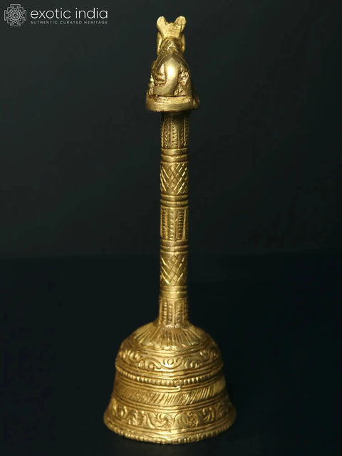 6" Brass Hindu Ritual Bell