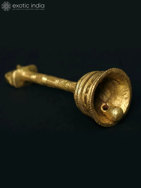 6" Brass Hindu Ritual Bell