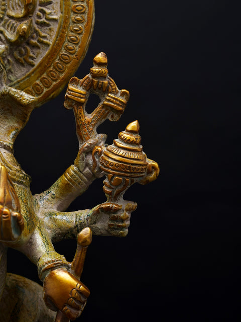 11" Drishti Ganesha | Brass Statue
