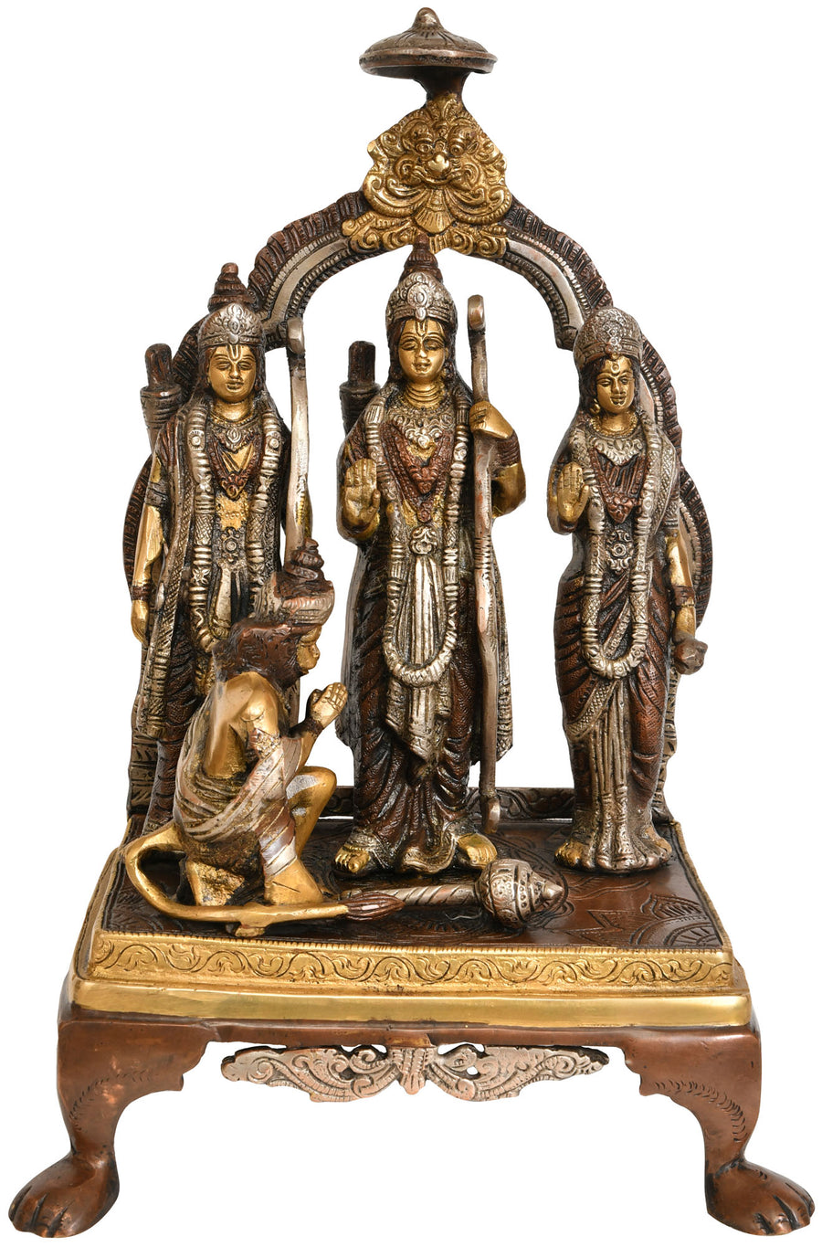 13" Ram Darbar Brass Statue Handmade