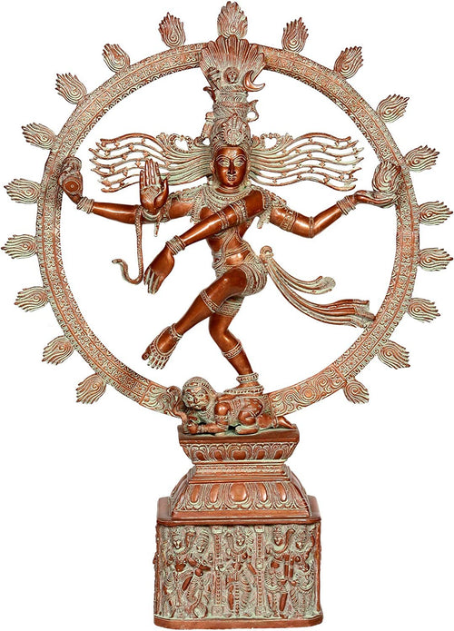 23" Handmade Nataraja Brass Statue for Home Decor