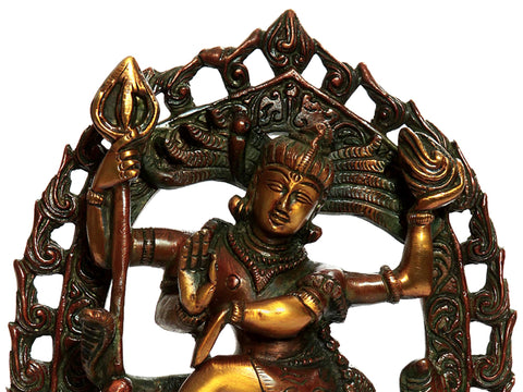 9" Dancing Shiva Brass Sculpture | Handmade | Made In India