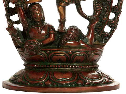 9" Dancing Shiva Brass Sculpture | Handmade | Made In India