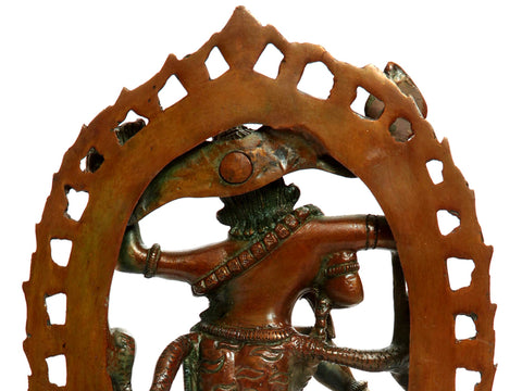 9" Dancing Shiva Brass Sculpture | Handmade | Made In India