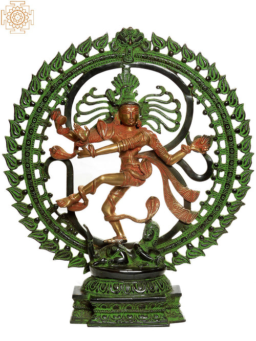 20" Nataraja Handcrafted Brass Statue for Home Pooja