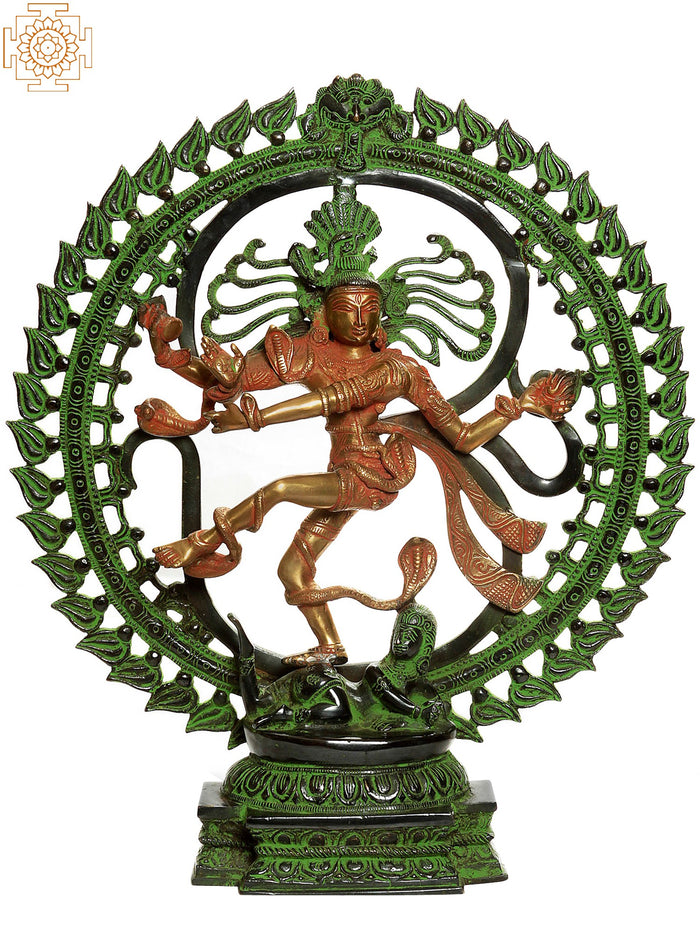 20" Nataraja Handcrafted Brass Statue for Home Pooja