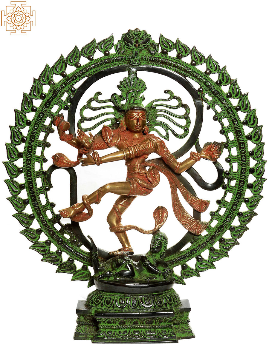 20" Nataraja Handcrafted Brass Statue for Home Pooja