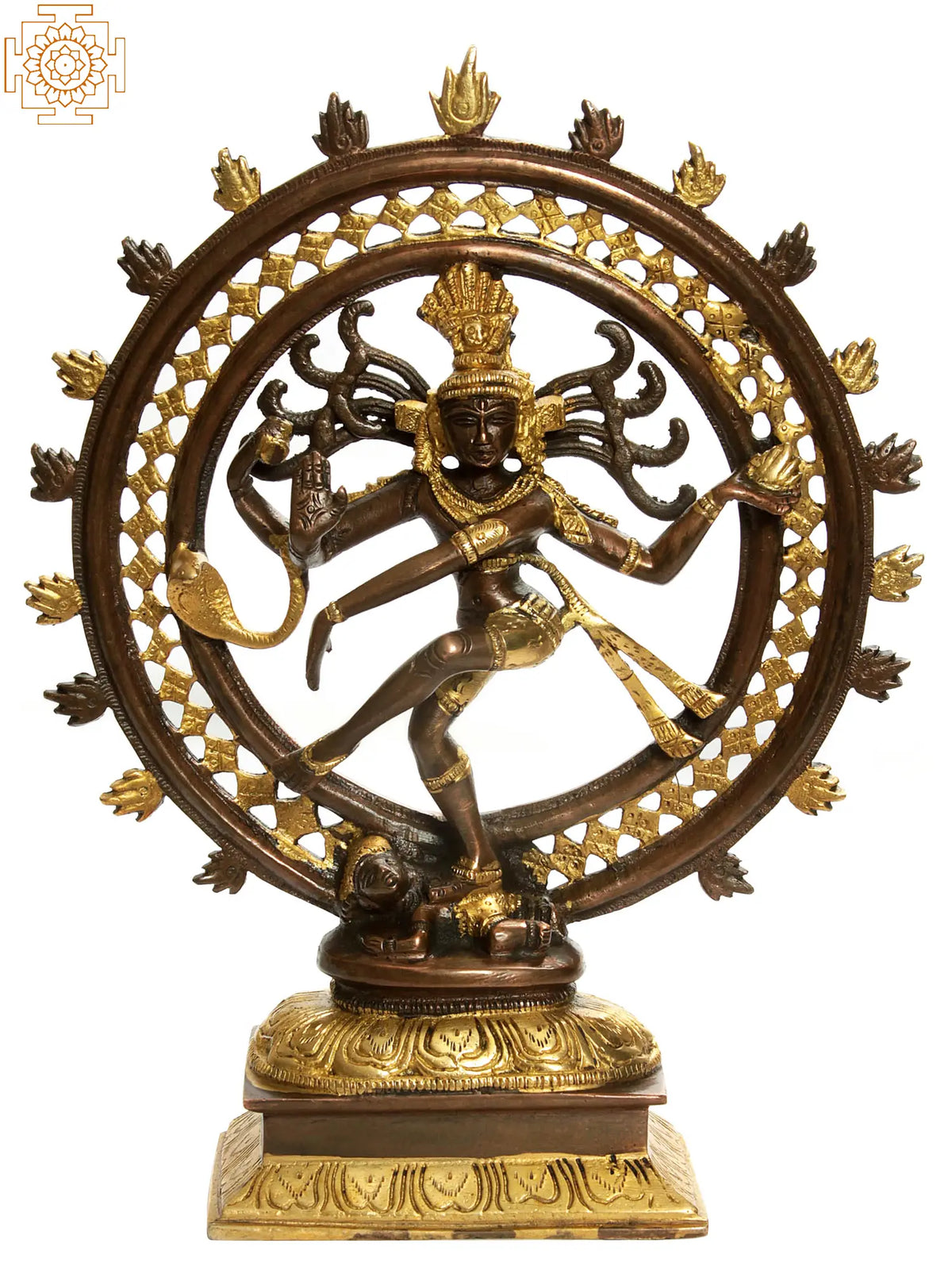 11" Nataraja In Brass | Handmade | Made In India