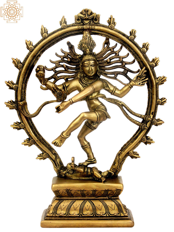 13" Nataraja King of Dancers Handmade Brass Statue