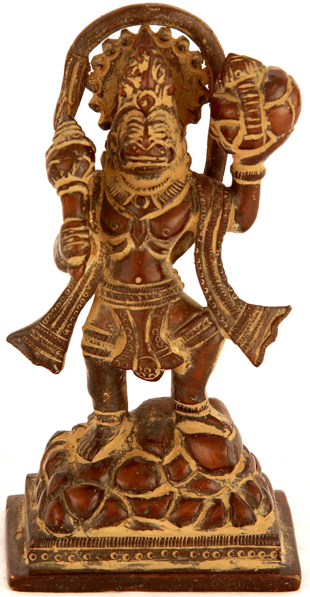 3" Lord Hanuman Idol in Brass | Handmade | Made in India