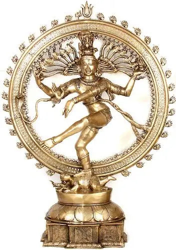 54" Nataraja Handmade Brass Sculpture for Home Decor
