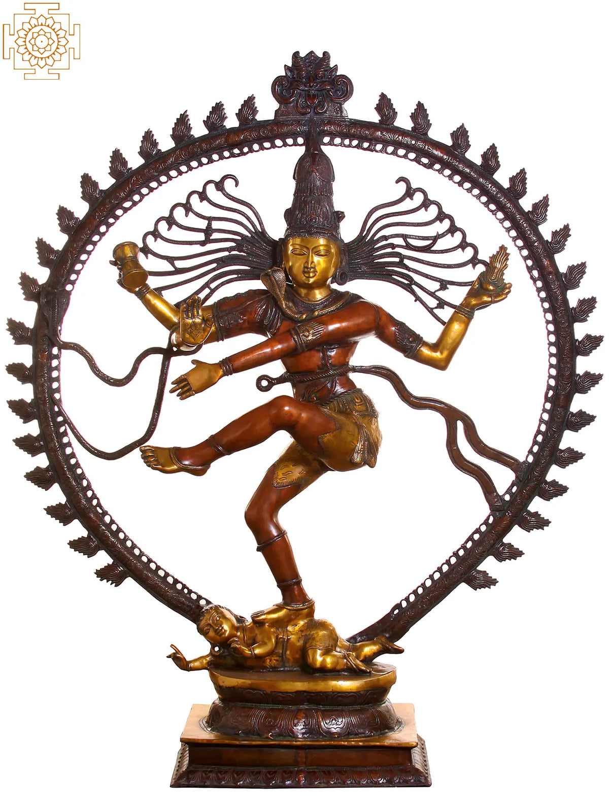 72" Nataraja Super Large Sculpture in Brass | Handmade | Made In India