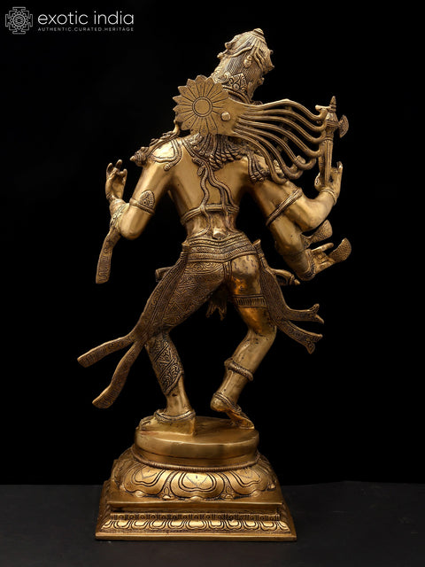 24" Dancing Ardhanarishvara (Shiva - Shakti) | Brass Statue