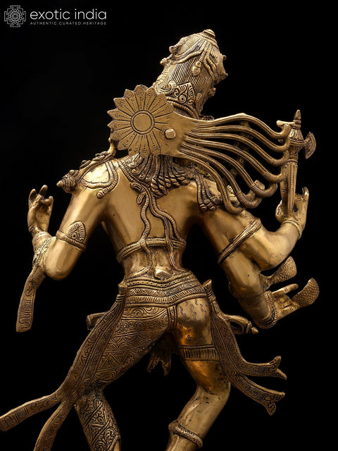 24" Dancing Ardhanarishvara (Shiva - Shakti) | Brass Statue