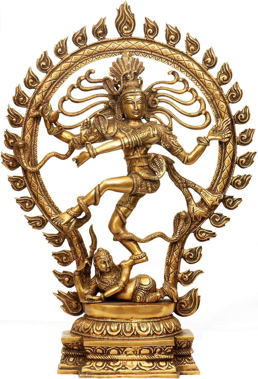 21" Nataraja Handmade Brass Statue for Home Pooja