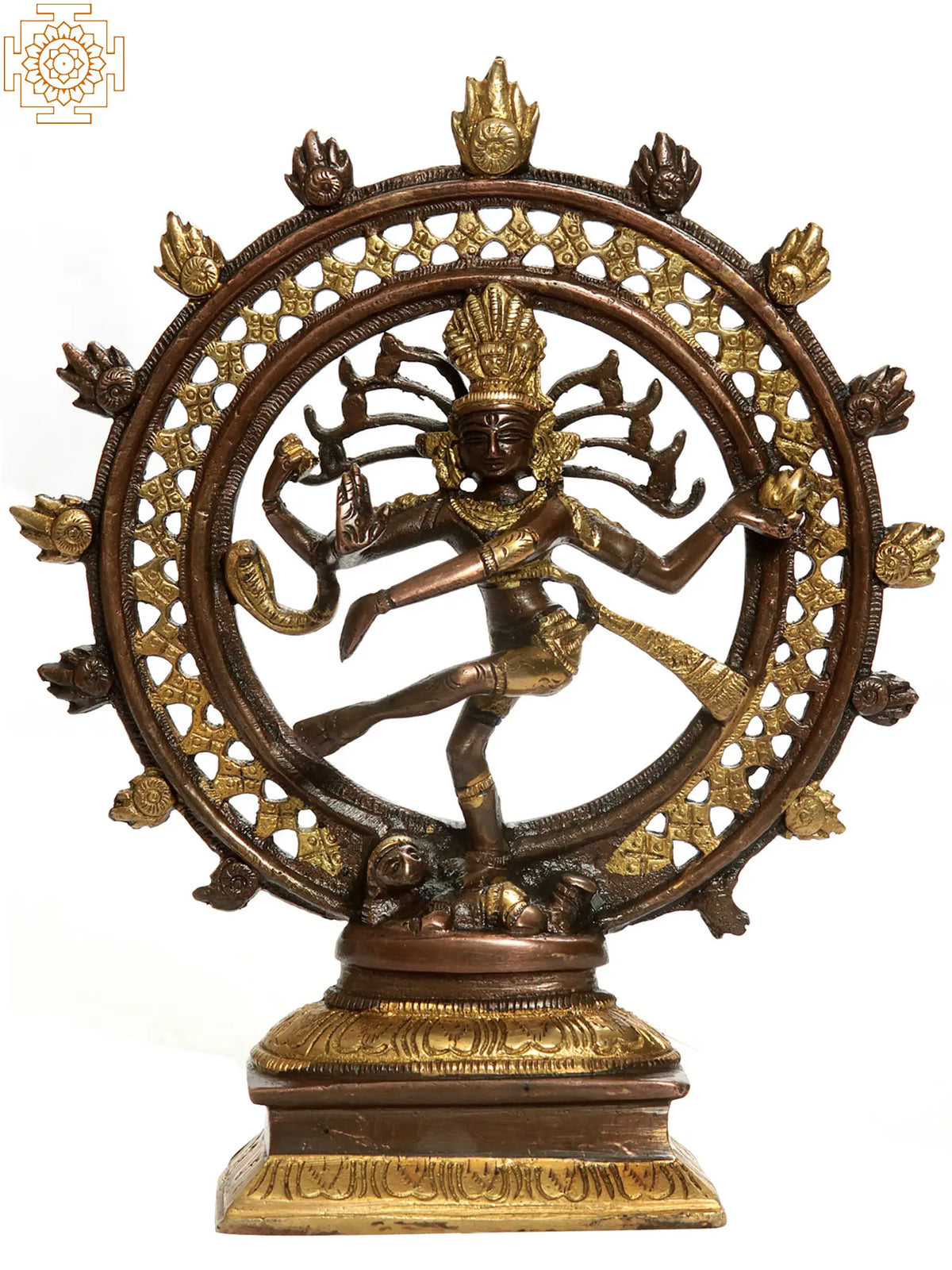 8" Nataraja In Brass | Handmade | Made In India