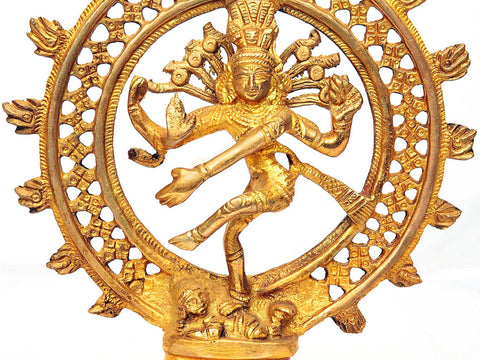 8" Lord Shiva as Nataraja In Brass | Handmade | Made In India
