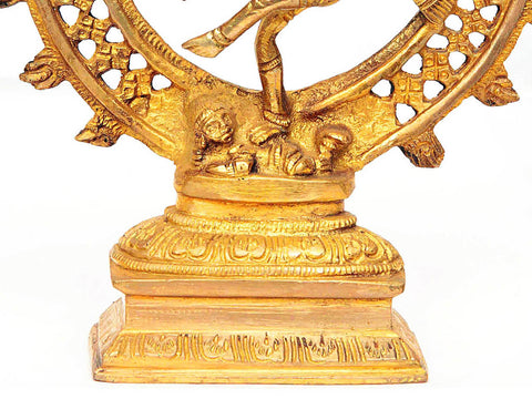 8" Lord Shiva as Nataraja In Brass | Handmade | Made In India