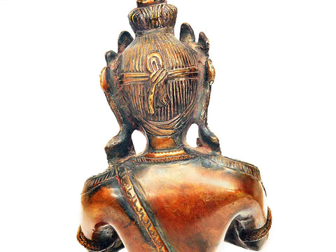 10" (Tibetan Buddhist Deity) Primordial Buddha - Vajradhara In Brass | Handmade | Made In India