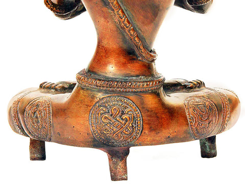 10" (Tibetan Buddhist Deity) Primordial Buddha - Vajradhara In Brass | Handmade | Made In India