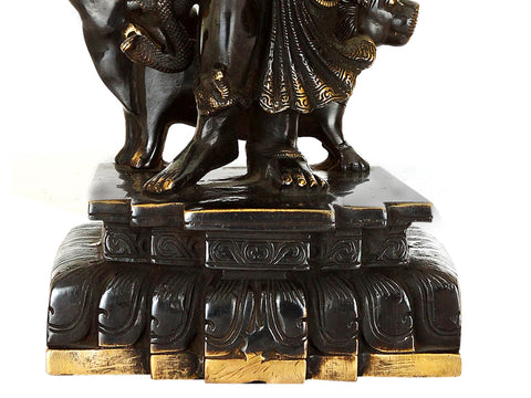 18" Ardhanarishvara In Brass | Handmade | Made In India