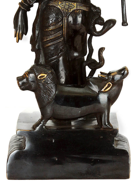 18" Ardhanarishvara In Brass | Handmade | Made In India