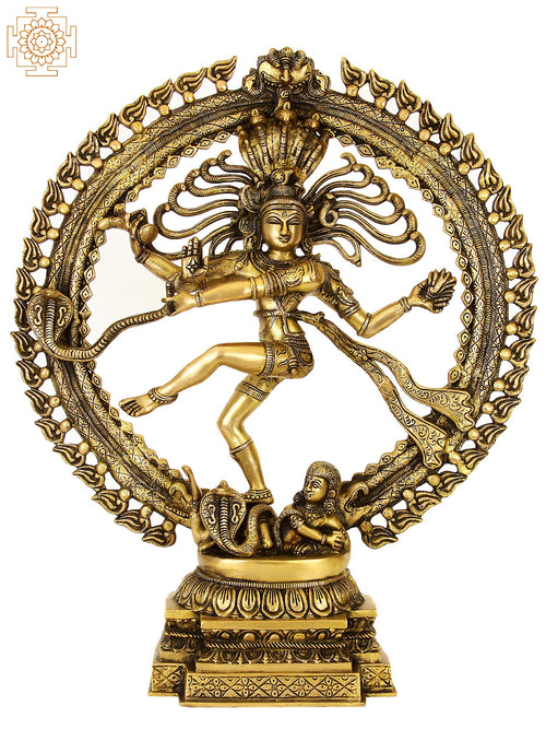 22" Nataraja Handmade Brass Statue - King of Dancers