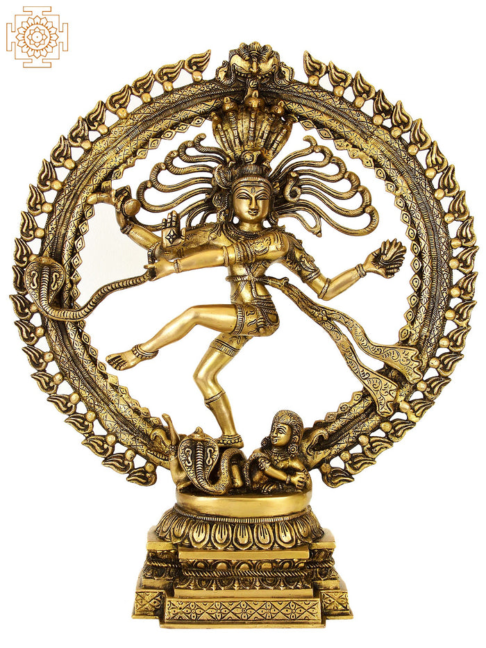 22" Nataraja Handmade Brass Statue - King of Dancers
