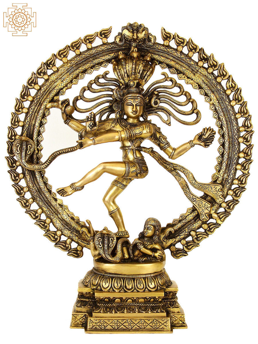 22" Nataraja Handmade Brass Statue - King of Dancers