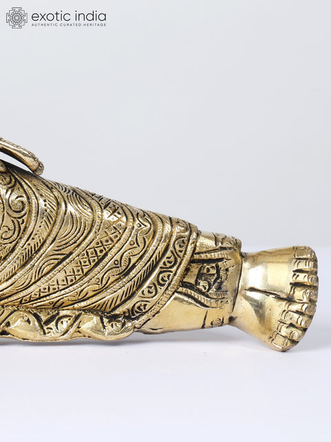 14" Mahaparinirvana Buddha | Brass Statue
