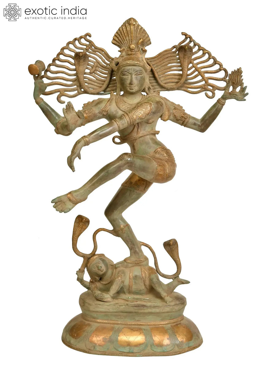 30" Large Handmade Nataraja Brass Sculpture