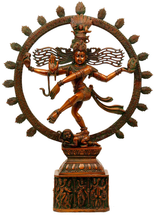 24" Nataraja Brass Statue Handmade Home Decor