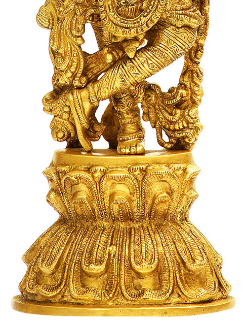 18" Shri Krishna In Brass | Handmade | Made In India