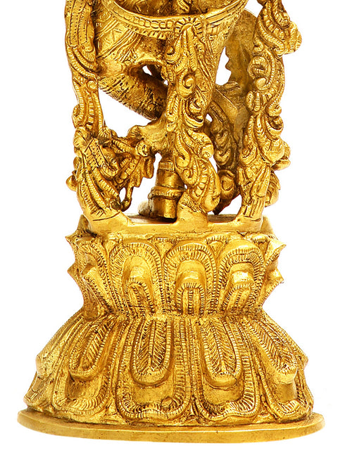 18" Shri Krishna In Brass | Handmade | Made In India