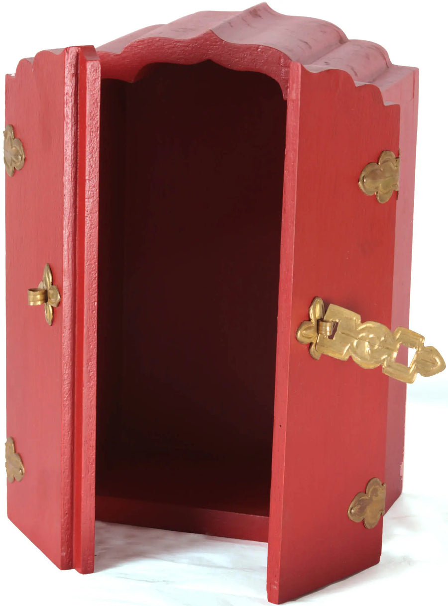 Handcrafted Tibetan Gau Box Brass Amulet Holder for Pooja