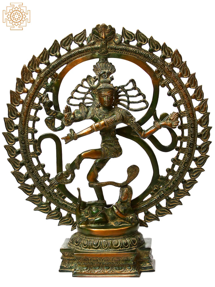 19" Nataraja in OM (AUM) In Brass | Handmade | Made In India