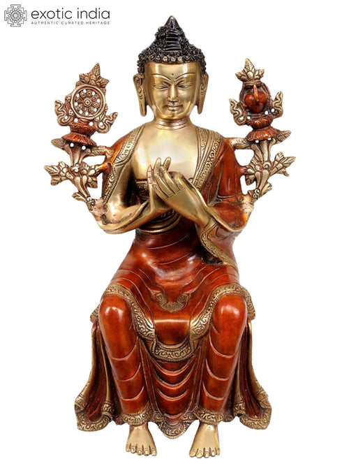 The Future Buddha Maitreya Brass Statue Handmade