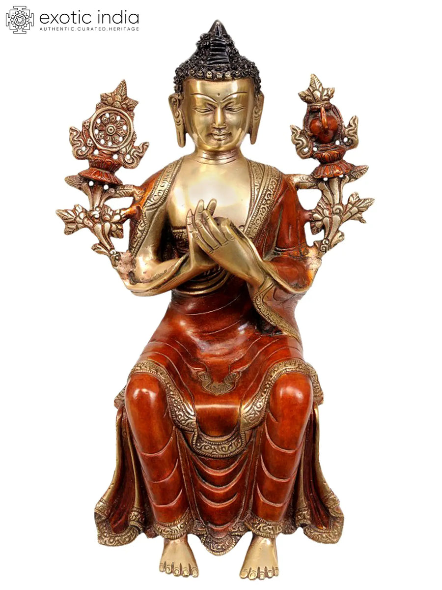 The Future Buddha Maitreya Brass Statue Handmade