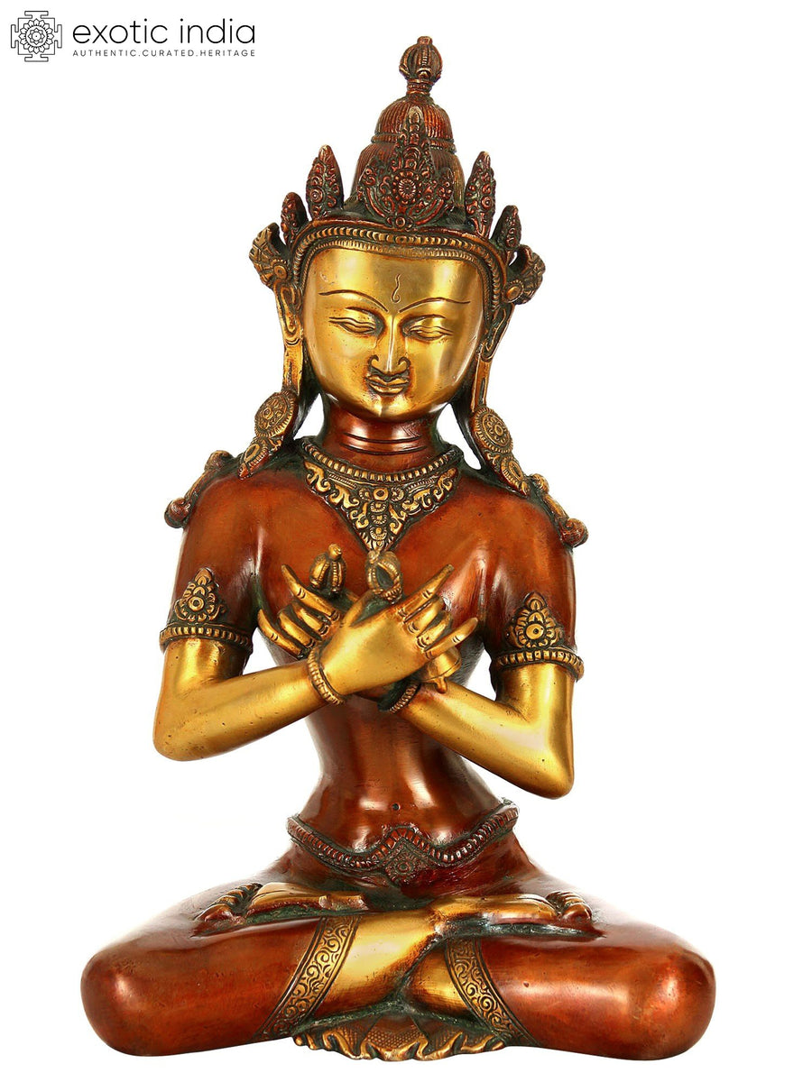 13" Vajradhara Brass Statue Tibetan Buddhist Handmade Idol