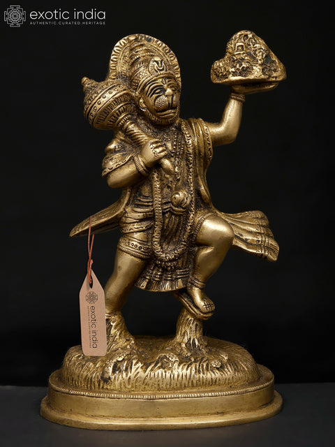 7" Lord Hanuman Carrying the Mountain of Herbs (Sanjeevani)