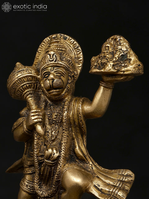 7" Lord Hanuman Carrying the Mountain of Herbs (Sanjeevani)