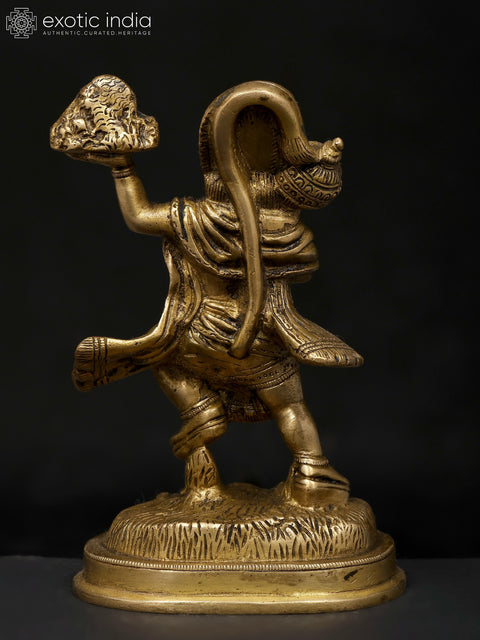 7" Lord Hanuman Carrying the Mountain of Herbs (Sanjeevani)