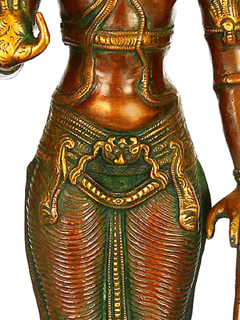 20" Lord Vishnu - Sustainer of Universe | Handmade Brass Statue | Made in India